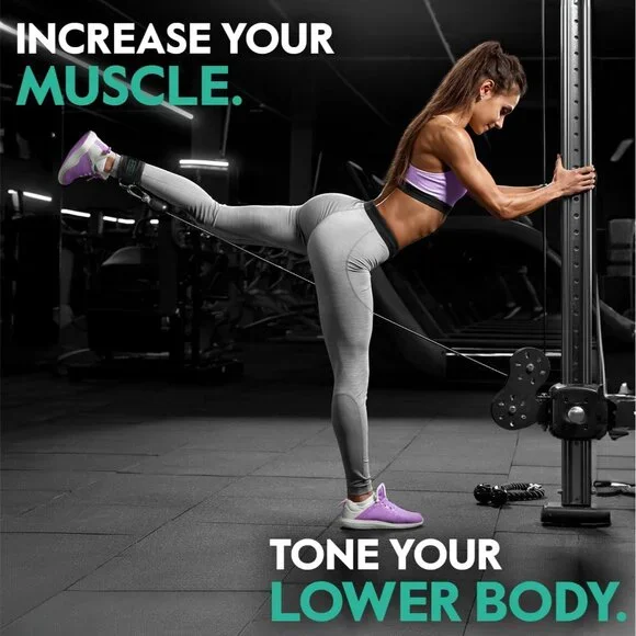 Ankle Strap for Cable Machine – Premium Padding and Comfort for Cable Exercise M - Picture 4 of 4